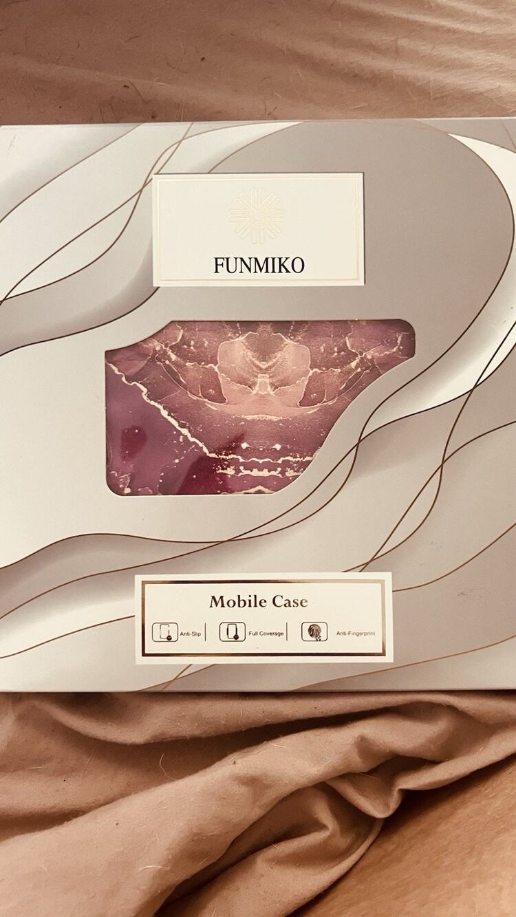 Funmiko Mobile Wallet Case Iphone 14 6.1 Light Pink Swirl NEW